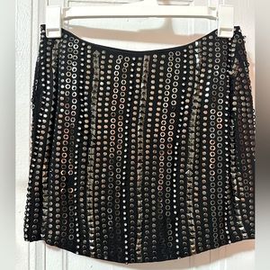 MM Couture by Miss Me studded mini skirt